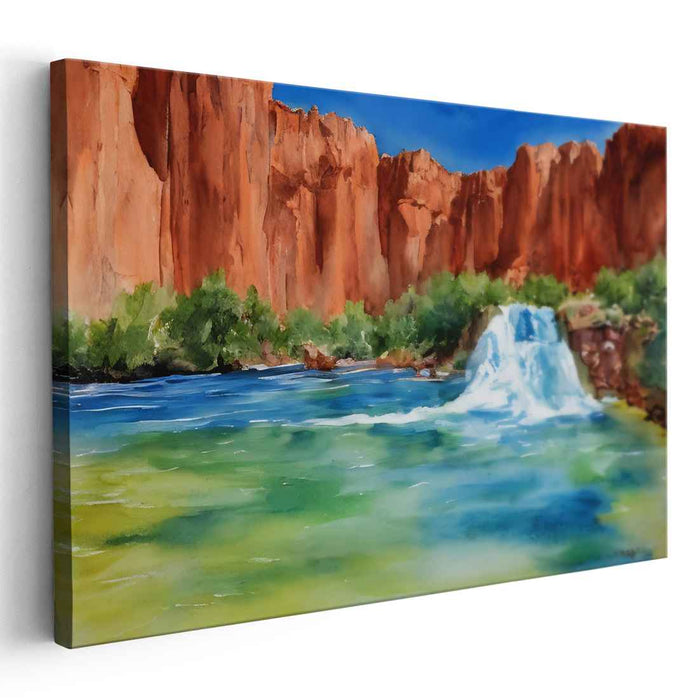 Watercolor Havasu Falls #120