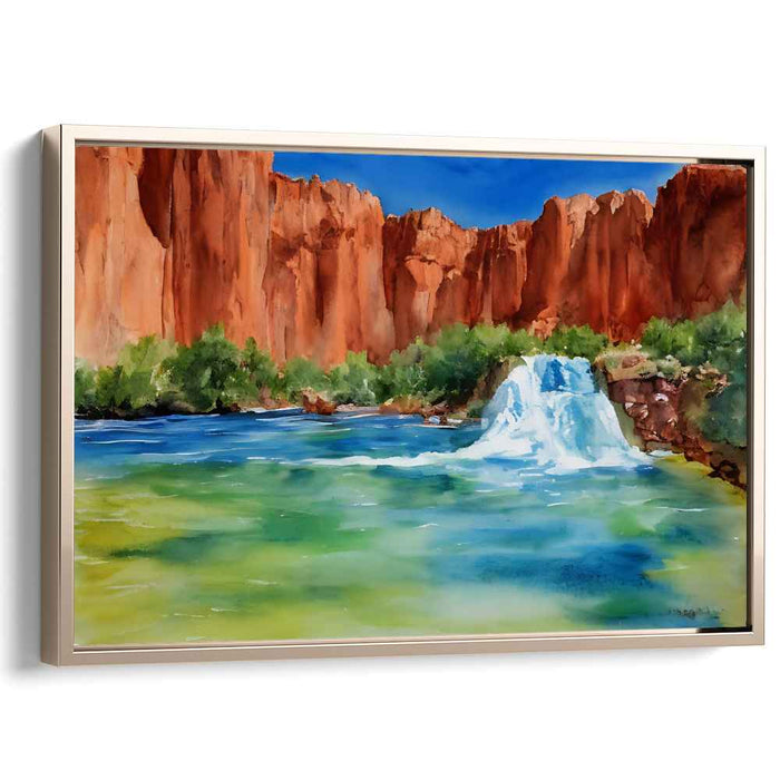 Watercolor Havasu Falls #120