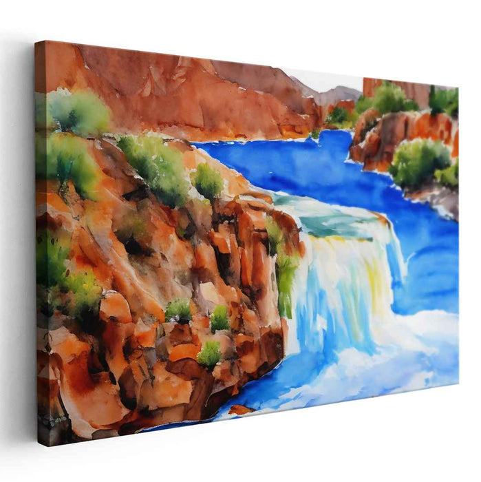 Watercolor Havasu Falls #131