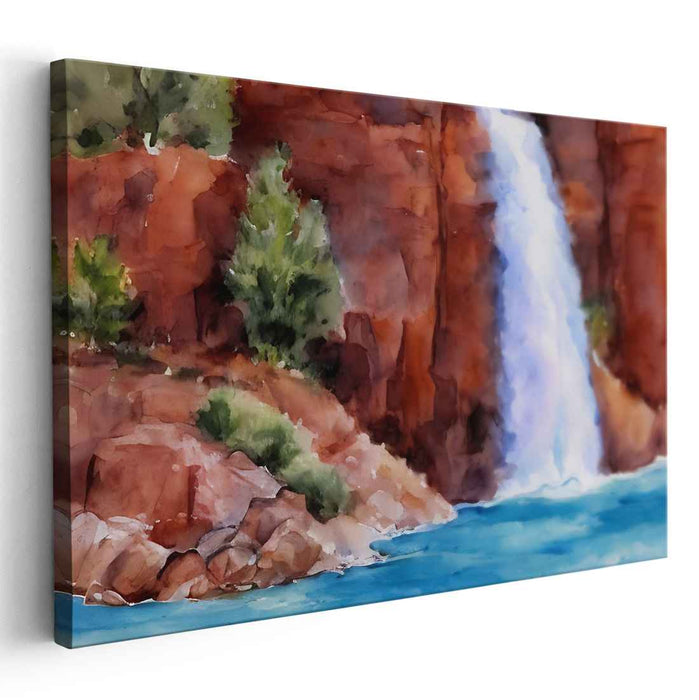 Watercolor Havasu Falls #132
