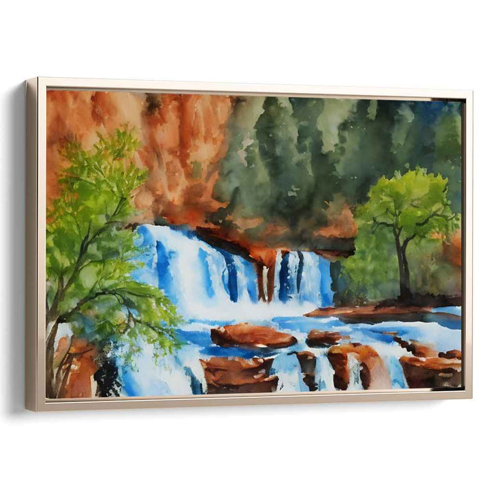 Watercolor Havasu Falls #133