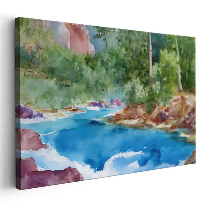 Watercolor Havasu Falls #135