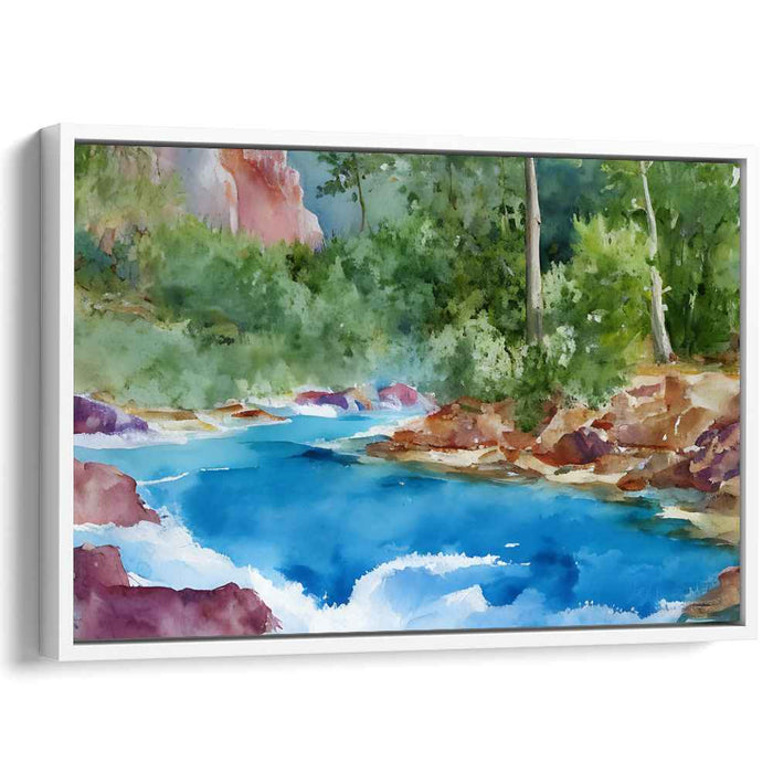 Watercolor Havasu Falls #135