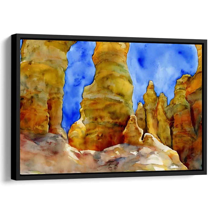 Watercolor Hoodoo formations #117