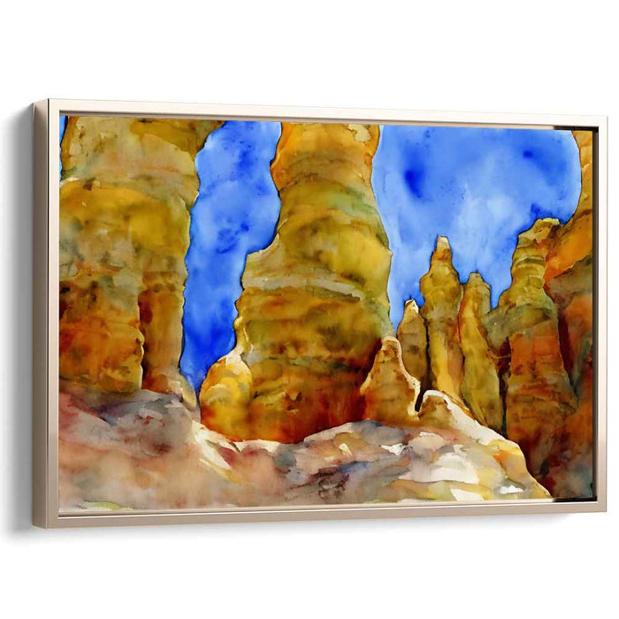 Watercolor Hoodoo formations #117