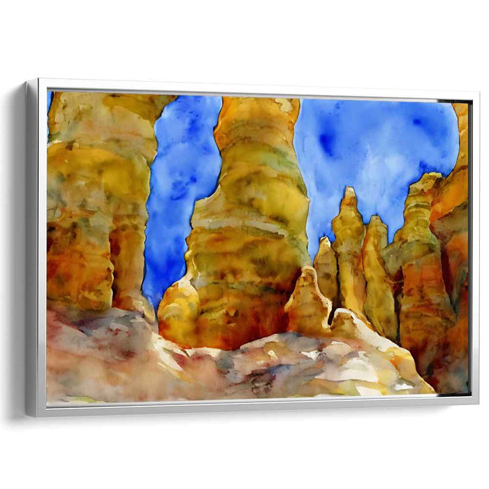 Watercolor Hoodoo formations #117