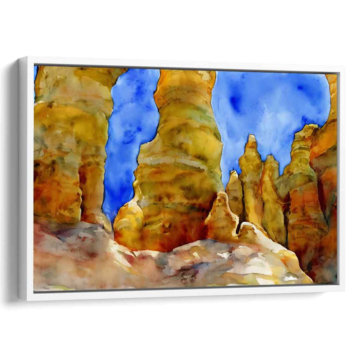 Watercolor Hoodoo formations #117