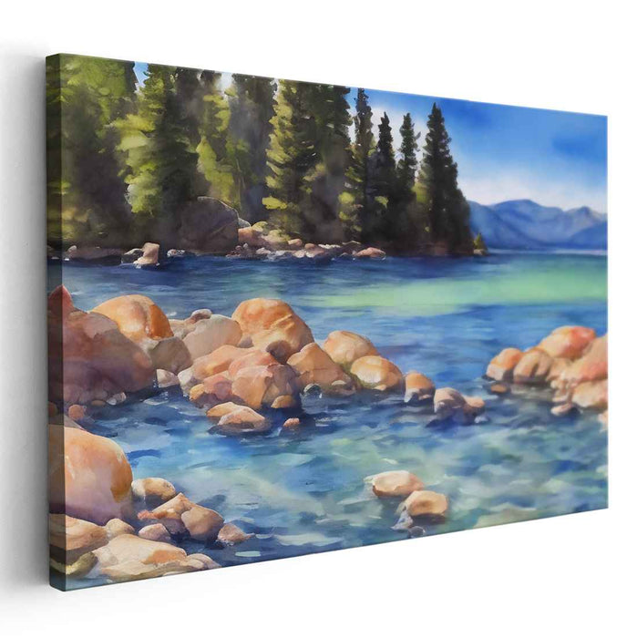 Watercolor Lake Tahoe #113