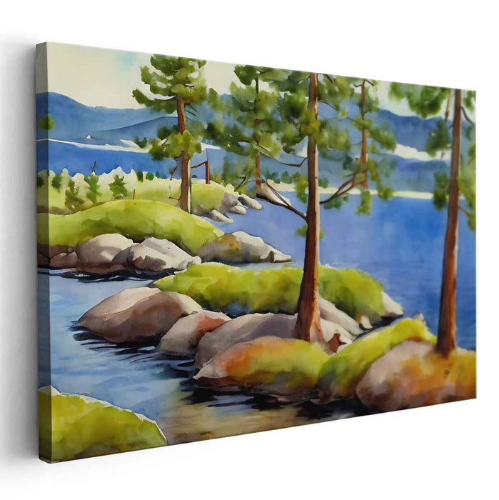 Watercolor Lake Tahoe #128