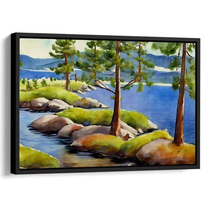 Watercolor Lake Tahoe #128