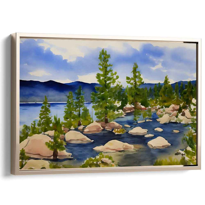 Watercolor Lake Tahoe #131