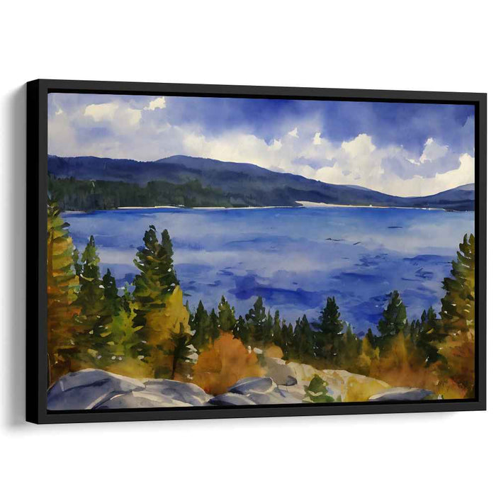 Watercolor Vista Canvas Art Print: Watercolor Vista Canvas Art Print