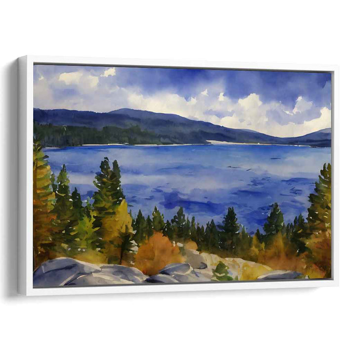 Watercolor Vista Canvas Art Print: Watercolor Vista Canvas Art Print