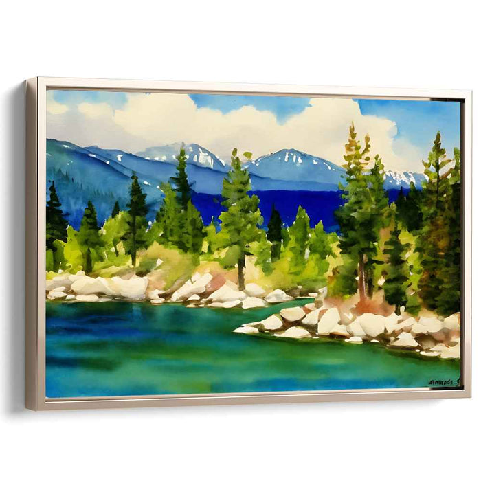 Watercolor Lake Tahoe #136