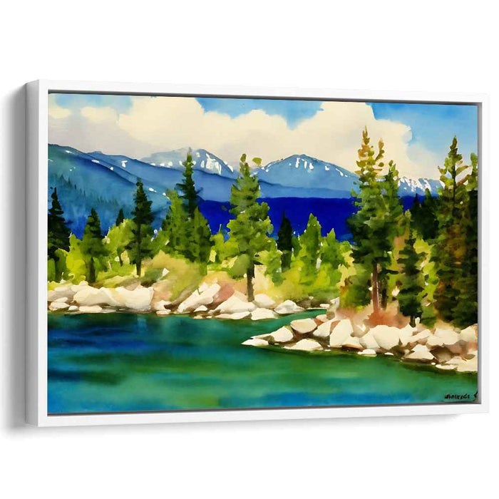 Watercolor Lake Tahoe #136