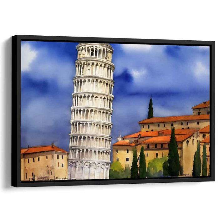 Watercolor Leaning Tower of Pisa #105