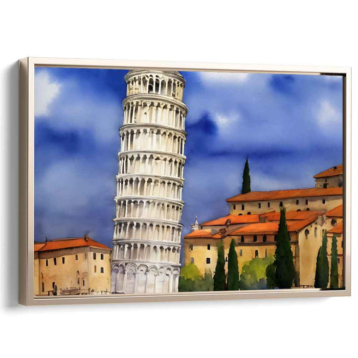 Watercolor Leaning Tower of Pisa #105