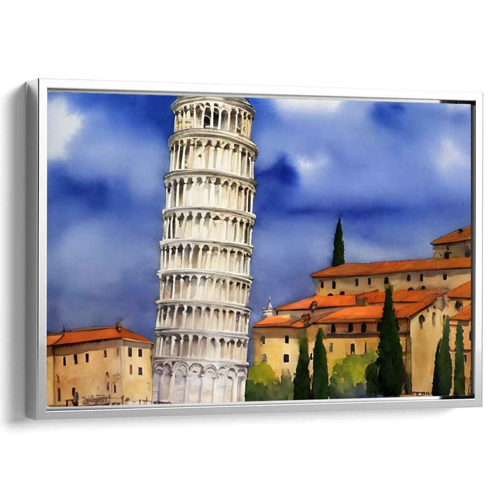 Watercolor Leaning Tower of Pisa #105