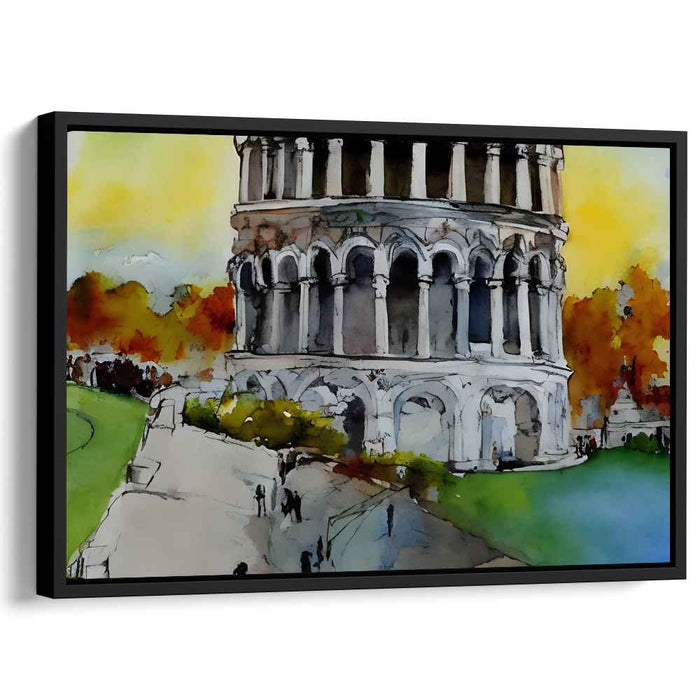 Pastel Ruins Symphony: Impressionist Watercolor of the Roman Colosseum