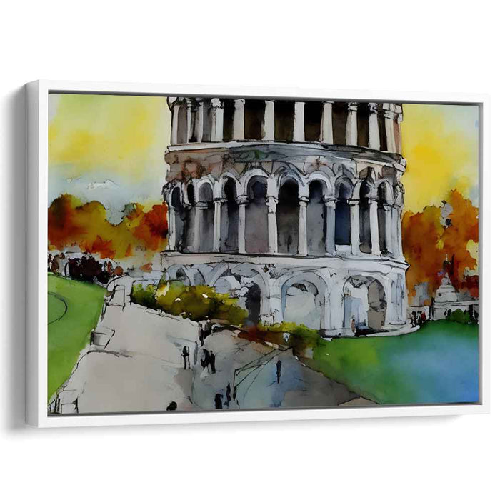 Pastel Ruins Symphony: Impressionist Watercolor of the Roman Colosseum