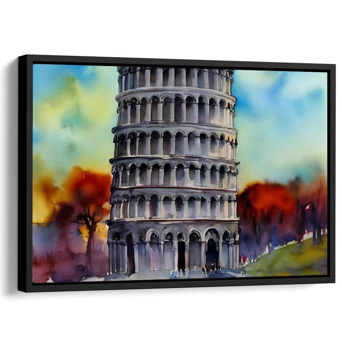 Colorful Splash Symphony: Vibrant Watercolor Canvas Art