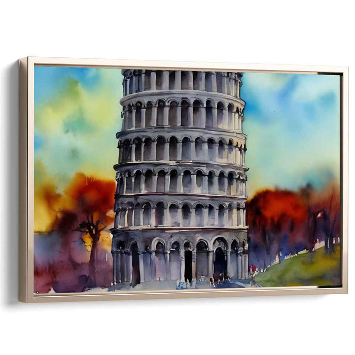 Colorful Splash Symphony: Vibrant Watercolor Canvas Art