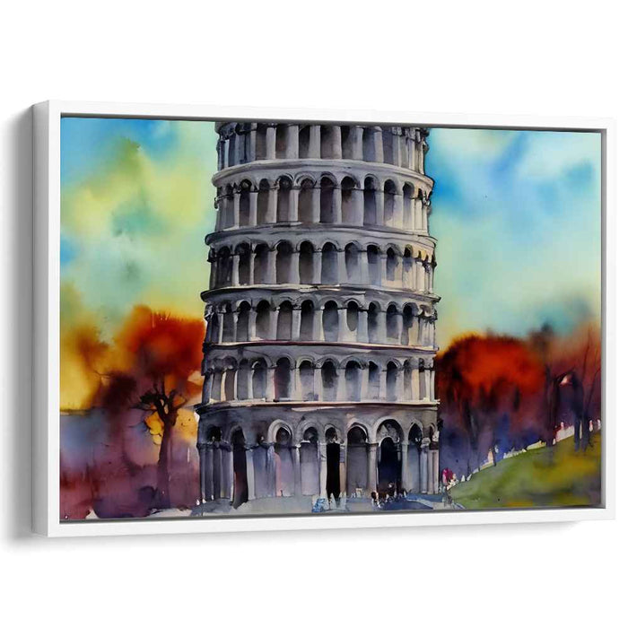Colorful Splash Symphony: Vibrant Watercolor Canvas Art