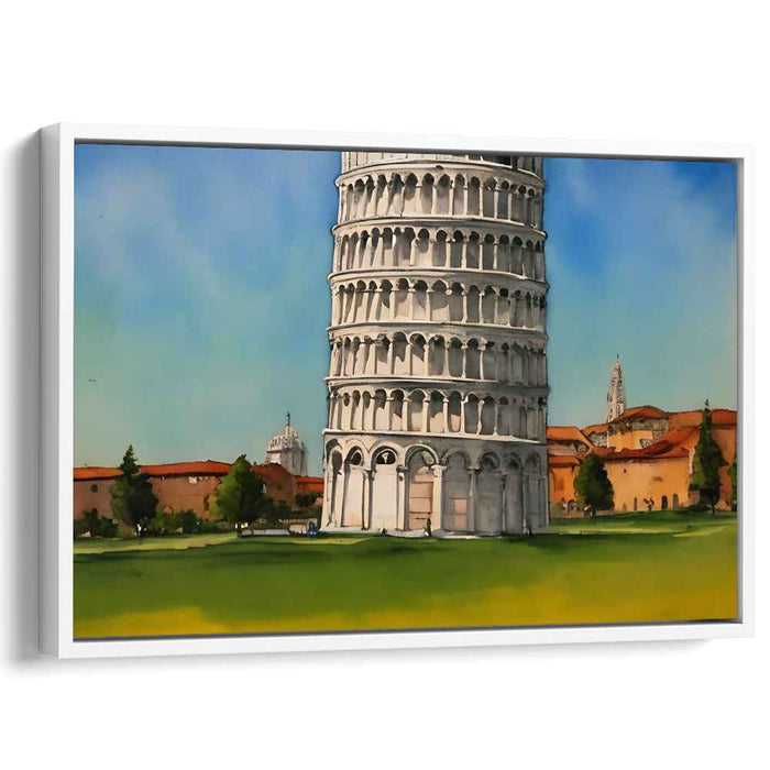 Timeless Marvel: The Leaning Tower of Pisa Canvas Art Print