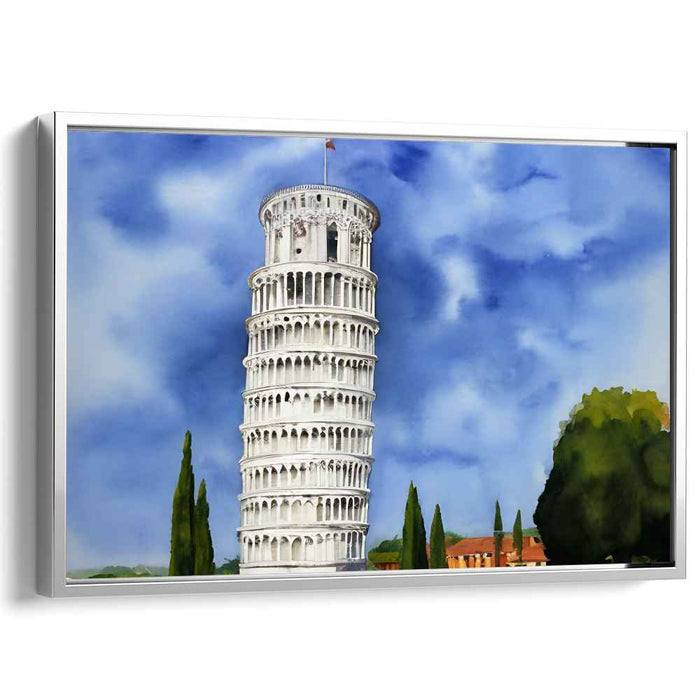 Watercolor Leaning Tower of Pisa #112