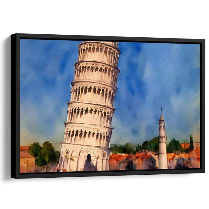 Watercolor Leaning Tower of Pisa #115