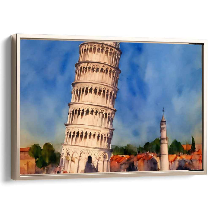 Watercolor Leaning Tower of Pisa #115