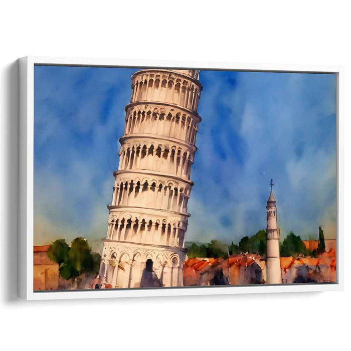 Watercolor Leaning Tower of Pisa #115
