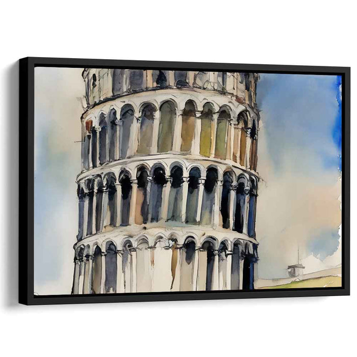 Watercolor Leaning Tower of Pisa #129