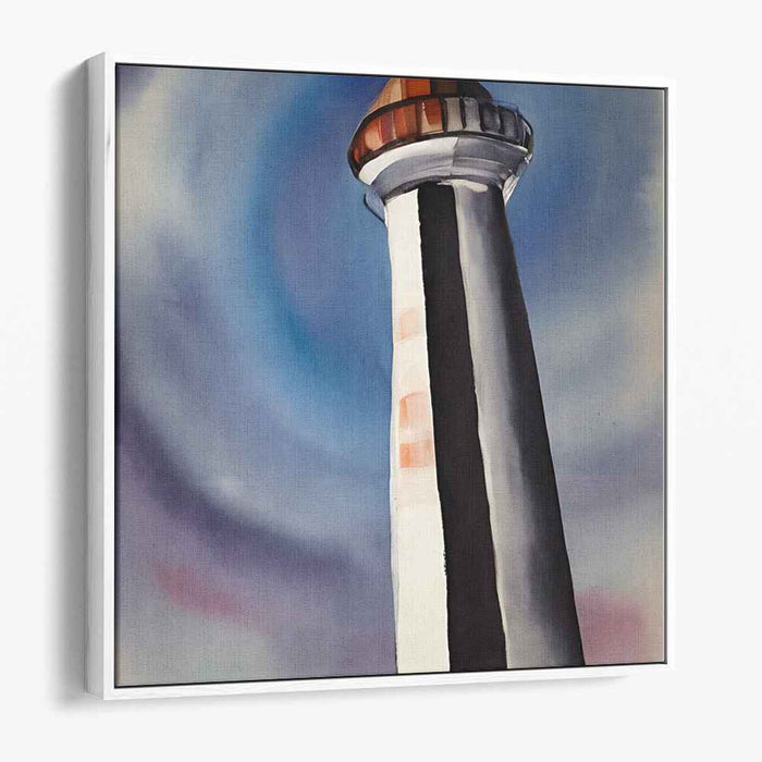 Whispers Of The Beacon: Expressive Watercolor Lighthouse Art Print