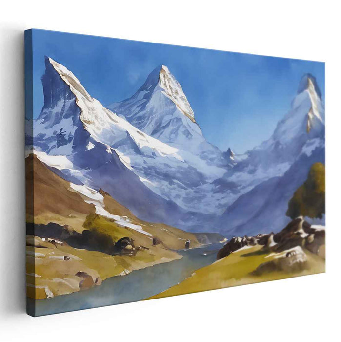 Watercolor Matterhorn #104