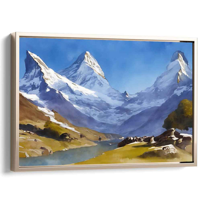 Watercolor Matterhorn #104