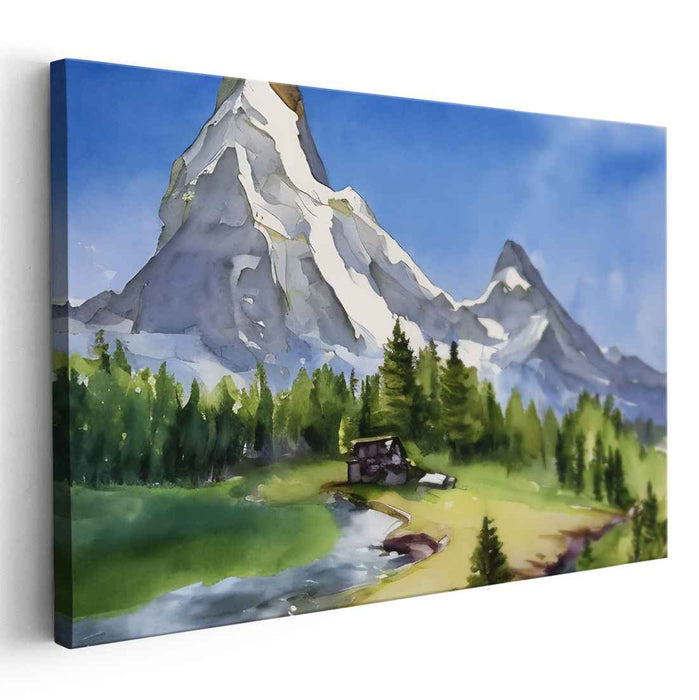 Watercolor Matterhorn #114