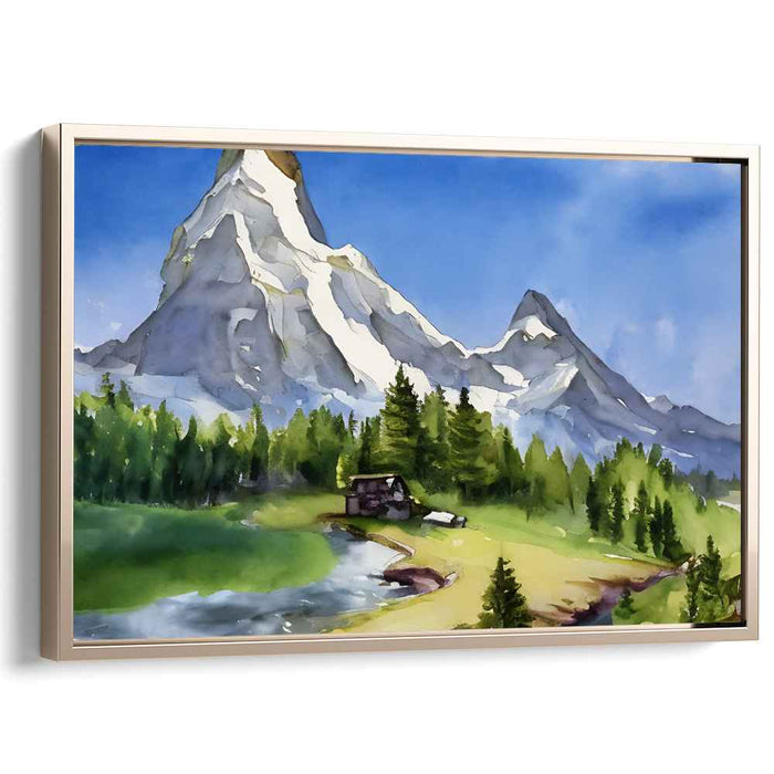 Watercolor Matterhorn #114