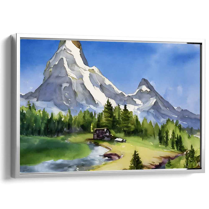 Watercolor Matterhorn #114