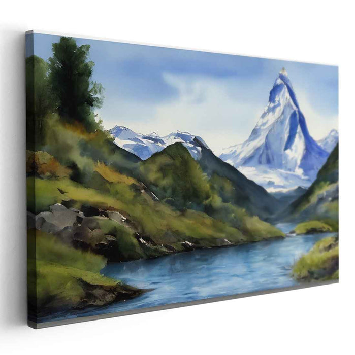 Watercolor Matterhorn #121