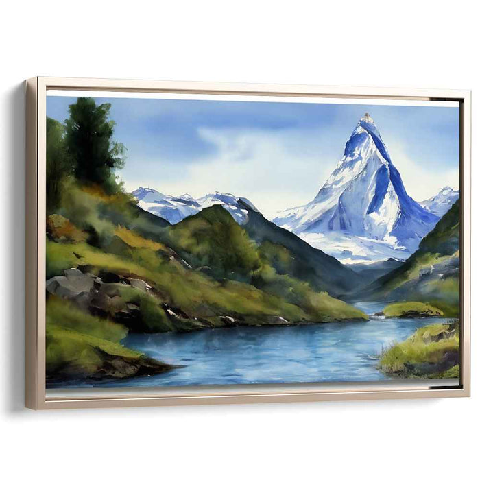 Watercolor Matterhorn #121
