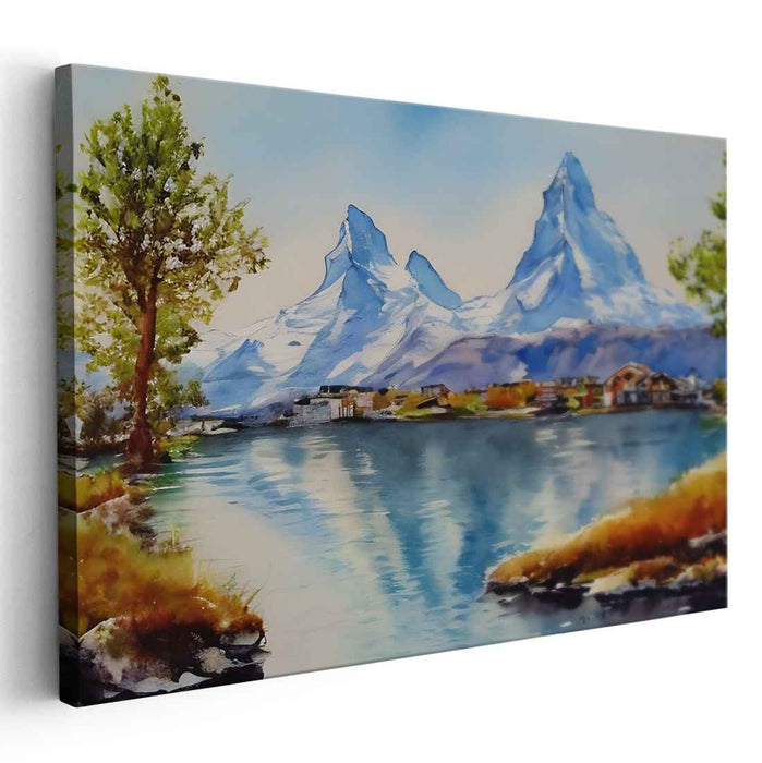 Watercolor Matterhorn #122