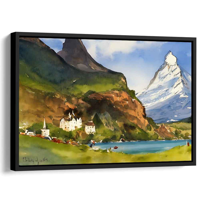 Watercolor Matterhorn #123