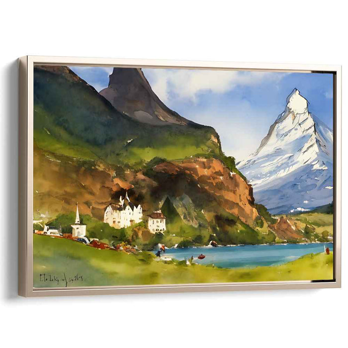 Watercolor Matterhorn #123