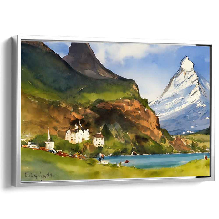 Watercolor Matterhorn #123