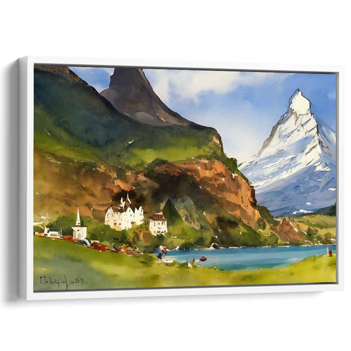 Watercolor Matterhorn #123