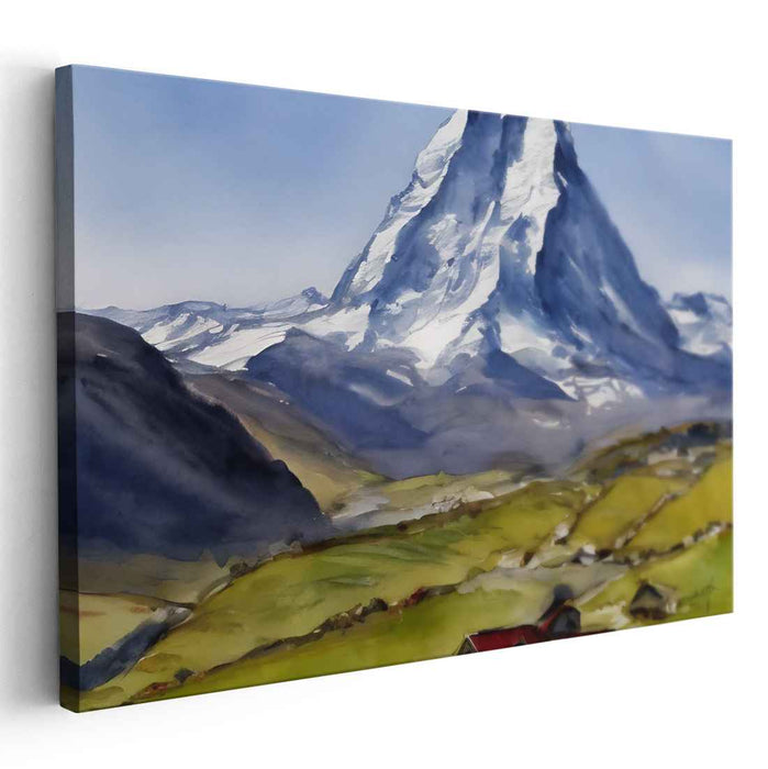 Watercolor Matterhorn #124