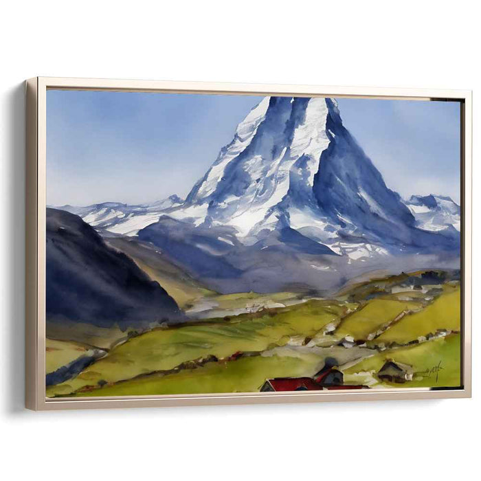 Watercolor Matterhorn #124