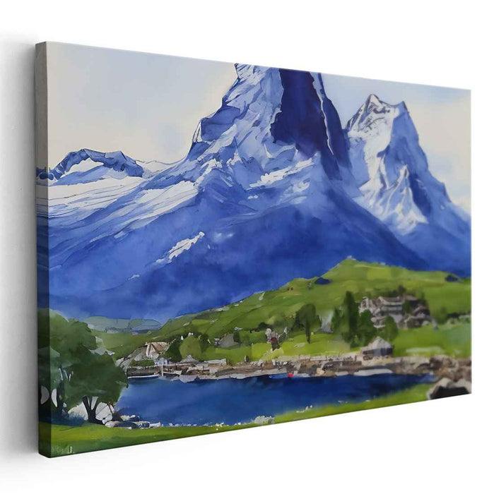 Watercolor Matterhorn #129