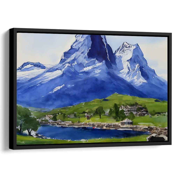 Watercolor Matterhorn #129